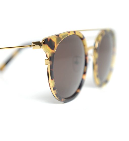 ⁦Portofino round-frame acetate and gold-tone sunglasses⁩ - الصورة ⁦3⁩