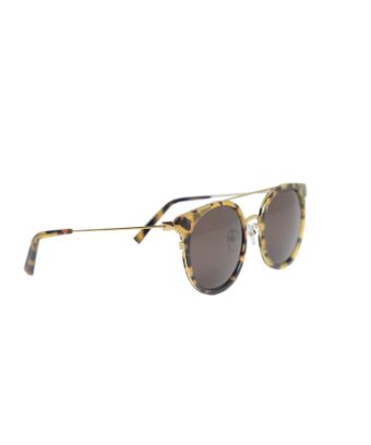 Portofino round-frame acetate and gold-tone sunglasses