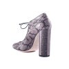 Deimille Bella elaphe grey pumps 4
