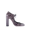 Deimille Bella elaphe grey pumps 8