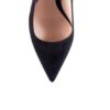 Velvet Bow Embellished Suede Pumps – by Cardinal Milano – luxury italian design
