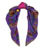 Deste Printed silk twill crown purple scarf 10