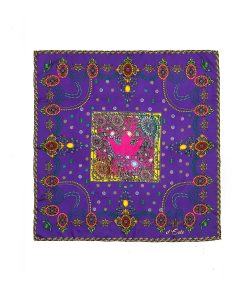 The Crown Violet Printed Silk-twill Scarf