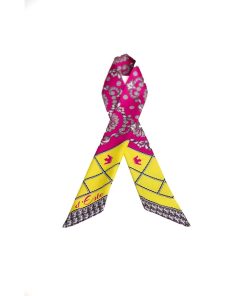 Fuchsia Twill-silk scarf