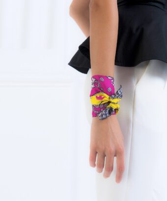 Alternative view of Fuchsia Twill-silk scarf