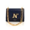 Cardinal N opera night lizzard effect blue bag 13
