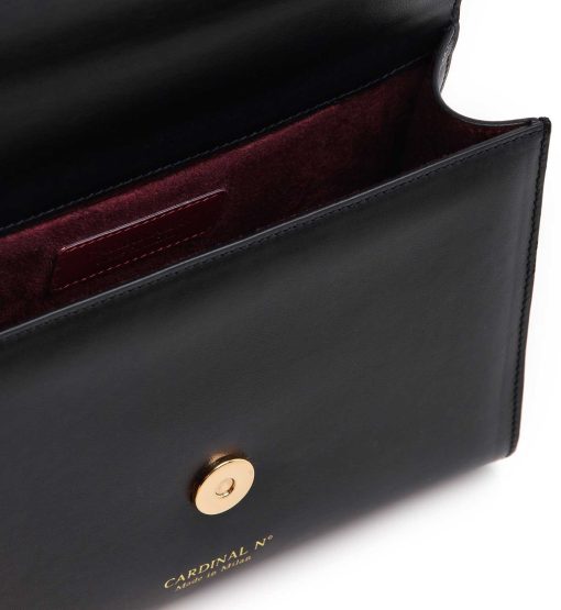 ⁦Opèra Night black leather chain bag MTO⁩ - الصورة ⁦6⁩