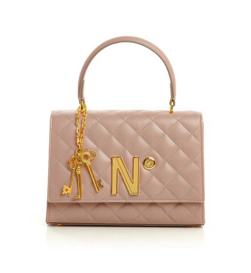 Opèra Quilted Powder leather shoulder bag MTO