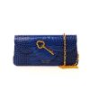 Cardinal N time 21 blue croc leather chain bag 1