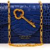 Cardinal N time 21 blue croc leather chain bag 3