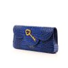 Cardinal N time 21 blue croc leather chain bag 5