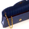 Cardinal N time 21 blue croc leather chain bag 8