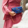 Cardinal N time 21 blue croc effect chain bag clutch 2