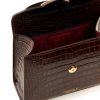 Cardinal N first lady key jewel brown croc embossed bag