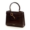 Cardinal N first lady key jewel brown croc embossed bag 2