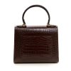 Cardinal N first lady key jewel brown croc embossed bag 3
