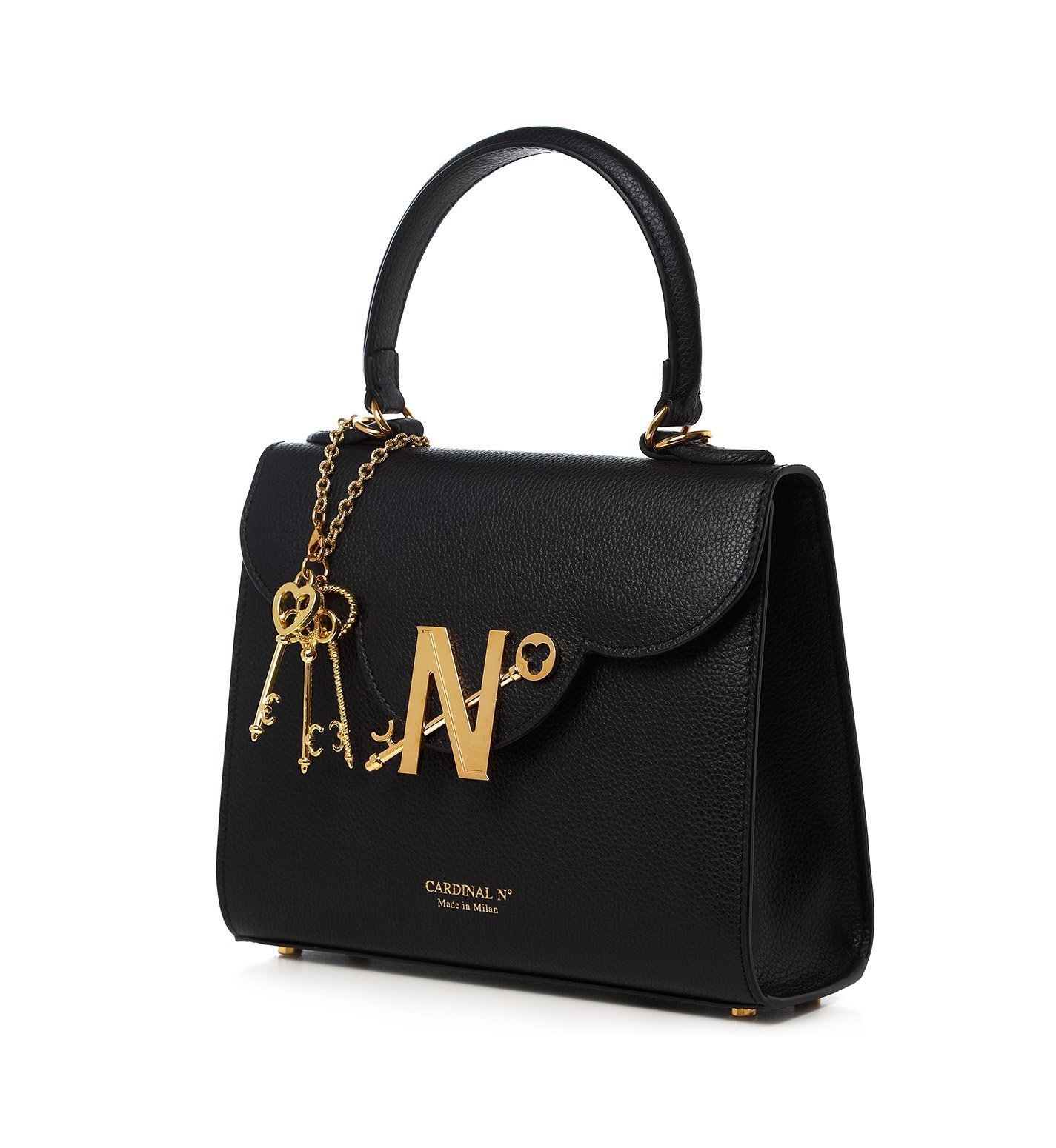 First Lady Black textured leather bag - Image 4