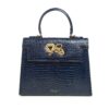 Cardinal Milano Lady Cardinal Time Keys night blue croc embossed leather bag MTO – Lady Cardinal Time Keys night blue croc embossed leather bag MTO – by Cardinal Milano – luxury italian design