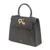 Lady cardinal time keys twist grey grained leather bag 4 1
