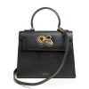 Lady cardinal time keys twist grey grained leather bag 9