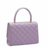 Opera quilted lillac leather shoulder bag 006