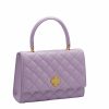 Opera quilted lillac leather shoulder bag 007