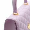 Opera quilted lillac leather shoulder bag 011