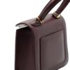 First Lady small diamond burgundy leather handbag – by Cardinal Milano – luxury italian design