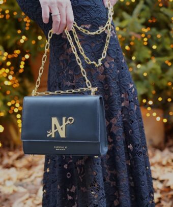 Alternative view of Opèra Night black leather chain bag MTO