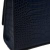 Opera Croc Effect blue leather shoulder bag 009