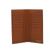 Croc Embossed cognac leather Wallet 03