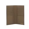 Croc Embossed taupe leather Wallet 03