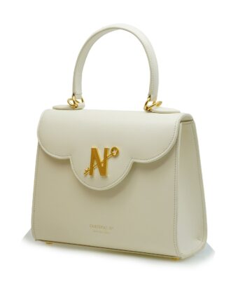 Alternative view of First Lady ivory hand leather bag MTO