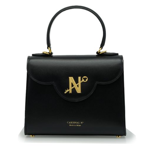 ⁦First Lady black leather handbag MTO⁩ - الصورة ⁦6⁩