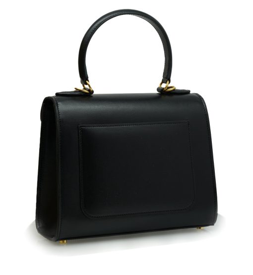 ⁦First Lady black leather handbag MTO⁩ - الصورة ⁦4⁩
