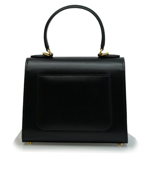 ⁦First Lady black leather handbag MTO⁩ - الصورة ⁦3⁩