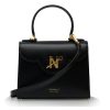 First Lady Black Smooth Leather bag xx07
