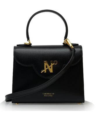First Lady black leather handbag MTO