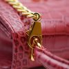 Tiffany Mini Red croc embossed leather bag 09