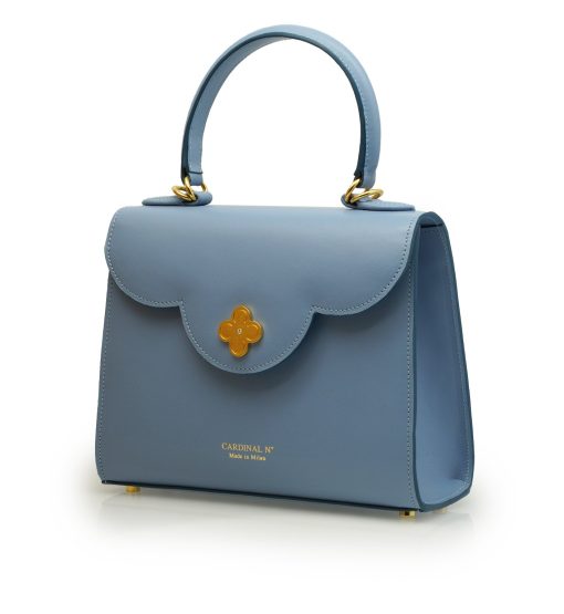 ⁦First Lady Diamond Blue Lavanda  leather handbag MTO⁩ - الصورة ⁦2⁩