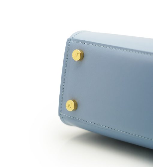 ⁦First Lady Diamond Blue Lavanda  leather handbag MTO⁩ - الصورة ⁦7⁩