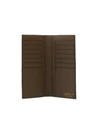 Alternative view of Croc embossed tea rose leather wallet