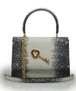 Opèra Secrets Tejus grey leather handbag MTO