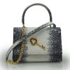 Opera secrets grey tejus lether handbag 03