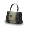 Opera secrets grey tejus lether handbag 04