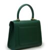First Lady Diamond Green Textured Calf Leather Handbag - immagine 4