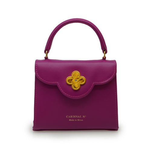 ⁦First Lady micro pink leather bag MTO⁩ - الصورة ⁦5⁩