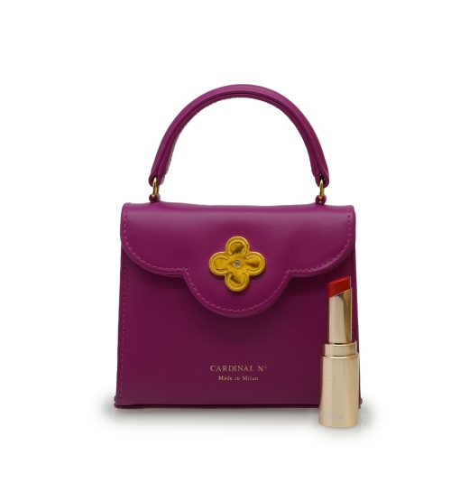 ⁦First Lady micro pink leather bag MTO⁩ - الصورة ⁦7⁩
