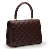 Opera Quilted Oxblood leather shoulder bag 04