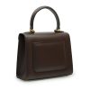 First Lady Diamond Brown chocolate leather bag 04